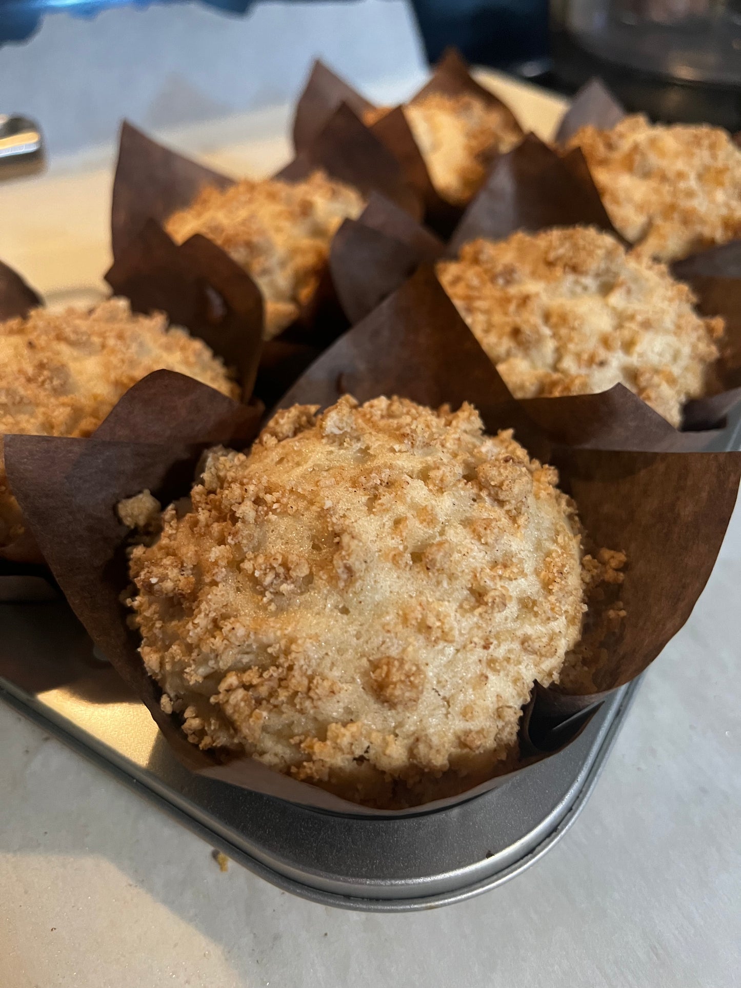 Cinnamon Swirl Crumb Muffins