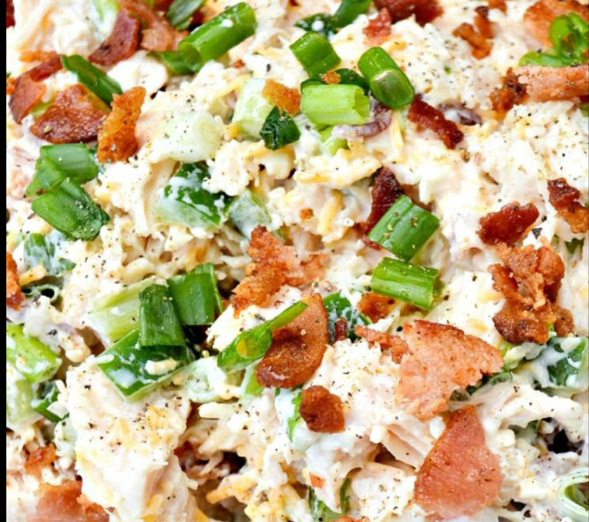 Stuffed Jalapeño popper chicken salad