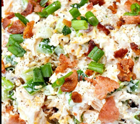 Stuffed Jalapeño popper chicken salad