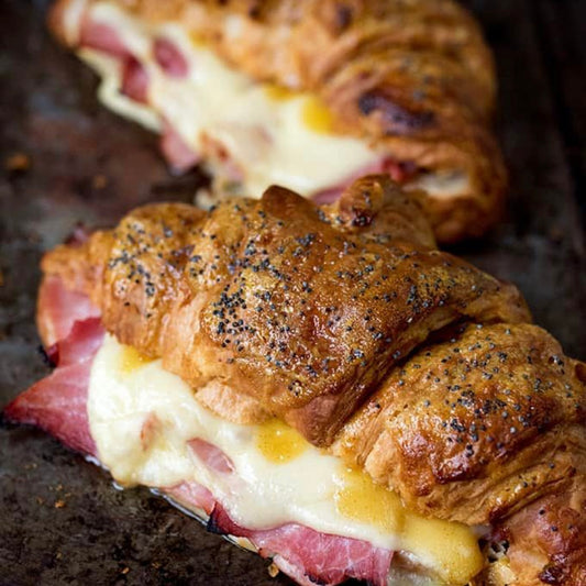 Ham n Cheese Croissant w/Honey Mustard Glaze