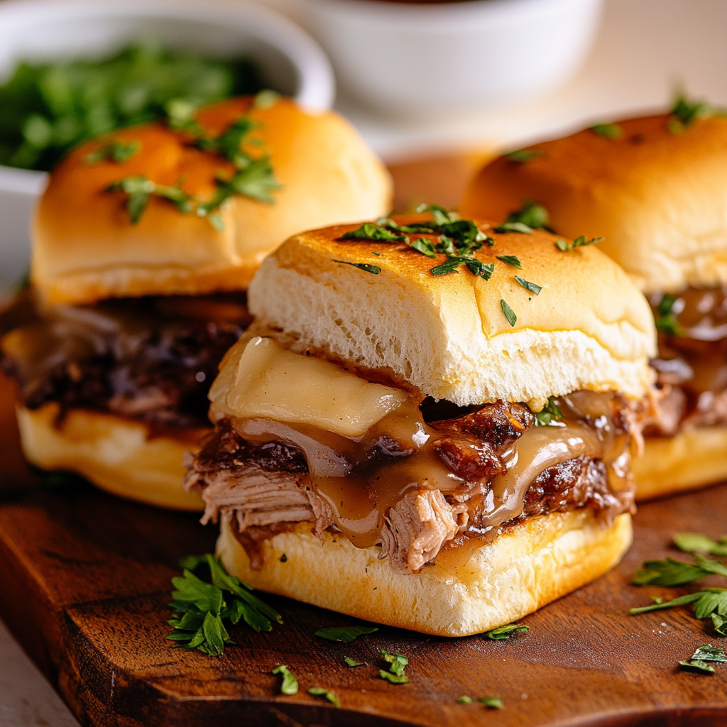 Pot Roast Sliders w/Sweet Potato Mash